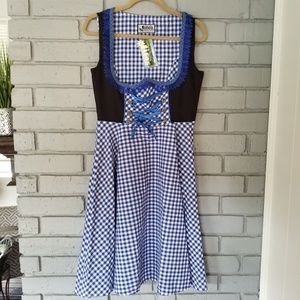 New Dirndl Dress Oktoberfest Beer Maid Costume